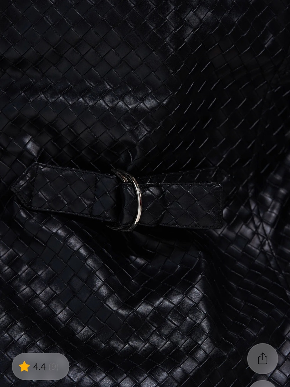 AKIRA FEELING RICH FAUX LEATHER BUTTON DOWN IN BLACK Size XLXL - Picture 5 of 5